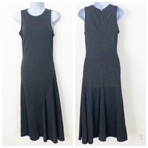 MICHAEL KORS Grey Long Stretchy Knit Dress Size Small Cocktail Career Wedding